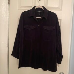 Black corduroy shacket, perfect condition.